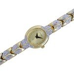 Bucherer Q Vintage 80's Gold Plated Diamond Watch