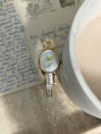Gold Plated Vintage Peek-A-Boo Enamel Watch