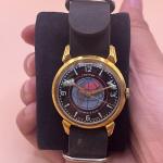 Soviet Sputnik Men's Mechanical Watch with Black Dial