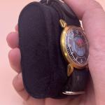 Soviet Sputnik Men's Mechanical Watch with Black Dial