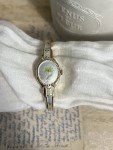 Gold Plated Vintage Peek-A-Boo Enamel Watch