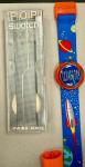 Vintage Pop Swatch Watch in Blue and Orange
