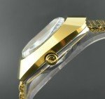 Rare Vintage Gold-Plated Diamond Day-Date Men's Watch