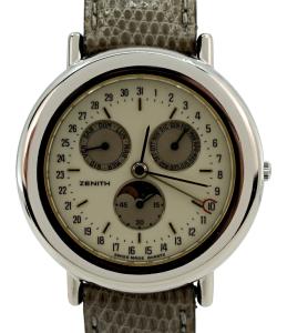 Vintage Men's Zenith 35mm Triple Calendar Watch