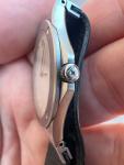 Rare 1980s Vintage Zenith Steel Watch with Band