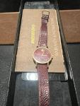 Movado Zenith Museum Watch with Burgundy Leather Band