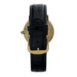 Movado Museum 14k Gold Leather Manual Wind Watch
