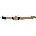 Movado Museum 14k Gold Leather Manual Wind Watch
