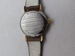 Movado Zenith Gray Leather Band Vintage Watch