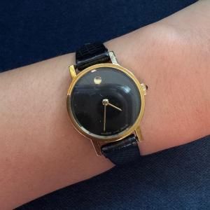 Movado Vintage Zenith Museum Dial Gold Watch