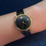 Movado Vintage Zenith Museum Dial Gold Watch