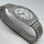 Vintage Silver FMD Quartz Military Watch for Men