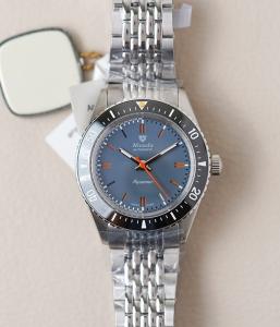 Nivada Grenchen Aquamar Grey Dial Men's Dive Watch