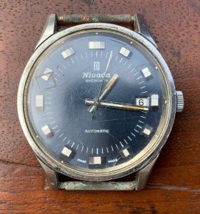 Nivada Grenchen Automatic Men's Watch Blue Dial