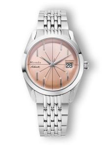 Nivada Grenchen Antarctic Spider Salmon Dial Watch