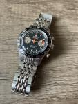 Nivada Grenchen White Orange Boy Chronograph Watch