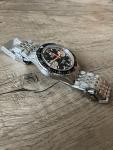 Nivada Grenchen White Orange Boy Chronograph Watch