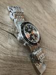 Nivada Grenchen White Orange Boy Chronograph Watch