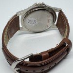 Men's Vintage Silver CG Quartz Military Watch