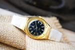 Nivada Grenchen F77 MKII Gold Black Dial Watch