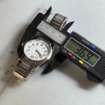 Vintage Silver FMD Quartz Military Watch for Men