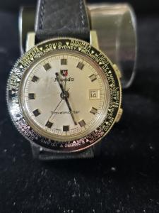Nivada Grenchen Travelmaster Automatic Date Alarm Watch