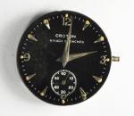 Vintage Croton Nivada Grenchen Sportsman Black Dial