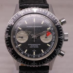 Nivada Grenchen Chronomaster Vintage 39mm Steel Watch