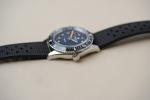 Nivada Grenchen Aquamar Blue Dial Vintage Watch