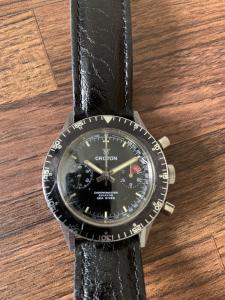 1960s Croton Chronomaster Aviator Sea Diver Watch