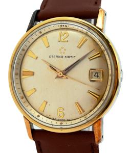 1964 Eterna Matic Men's 34mm Silver Dial Watch