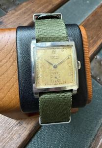 Rare 1940s Eterna Waterproof Tank Watch