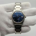 Eterna-Matic 1000 Men's Vintage Silver and Blue Watch