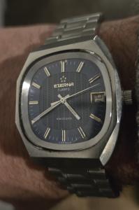 Eterna Electronic Men's Vintage Watch - Steel Quartz