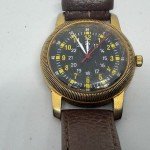 Vintage Gold Tone Military Quartz Watch for All