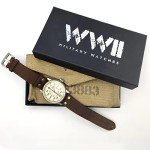 Vintage WW2 Military Pilot Watch with Leather Strap