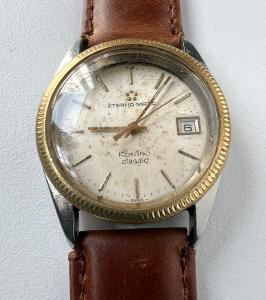 Eterna-Matic Automatic Vintage Men's Watch Beige Dial
