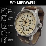 Vintage WW2 Military Pilot Watch with Leather Strap