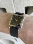 Eterna Matic Square Automatic Vintage Watch Black Dial