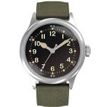 Men's Vintage Military Automatic Watch - Black Dial