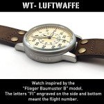 Vintage WW2 Military Pilot Watch with Leather Strap