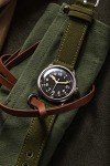 Men's Vintage Military Automatic Watch - Black Dial