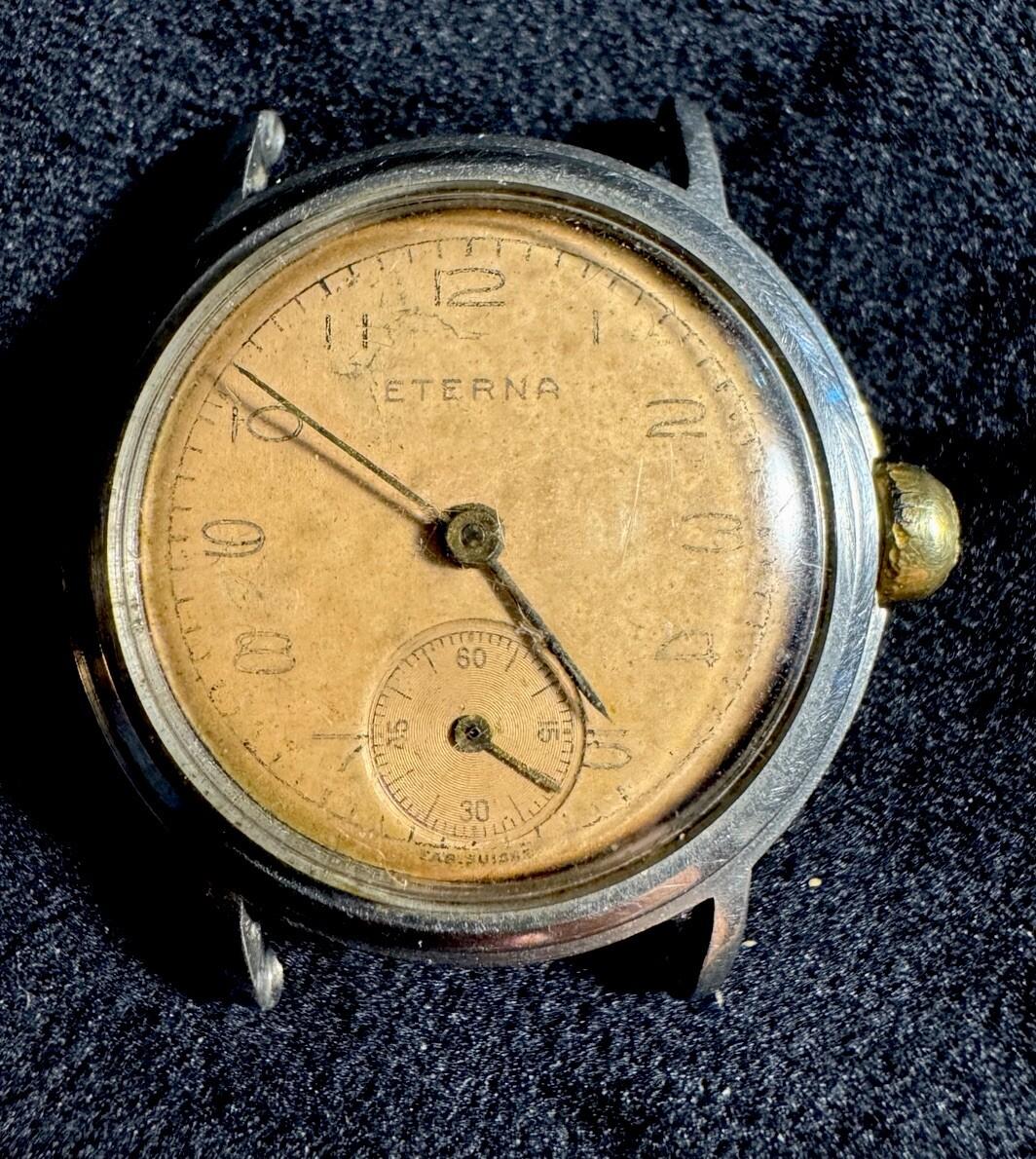 1940s Eterna 17 Jewels Military Automatic Watch