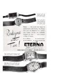 Eterna Destiny WWII Vintage Watch Print Ad