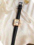 Stylish Square Roman Numeral Vintage Watch for Her