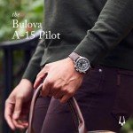 Bulova Men’s Military Heritage Automatic Leather Watch