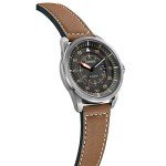 Citizen Eco-Drive 3-Hand Date Leather Watch