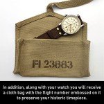 Vintage WW2 Military Pilot Watch with Leather Strap