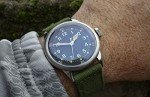 Men's Vintage Military Automatic Watch - Black Dial