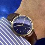 1960s Zodiac Men's Vintage Watch with Blue Dial